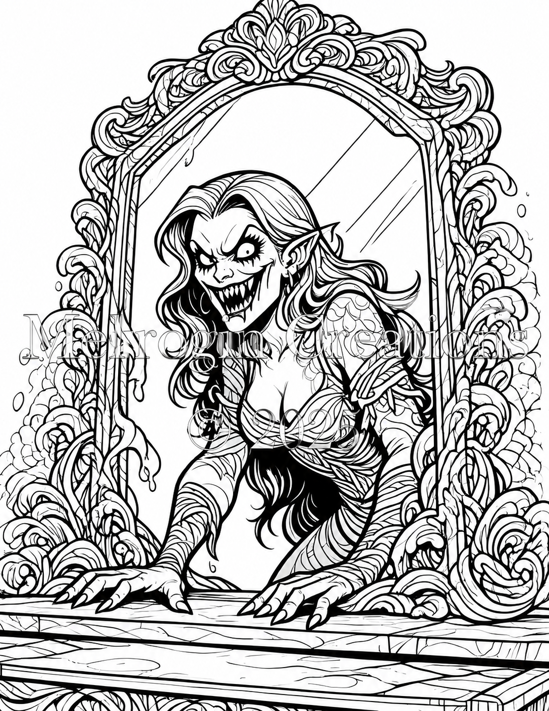 Interior preview from Dark Mythical Creatures and Monsters Volume 2