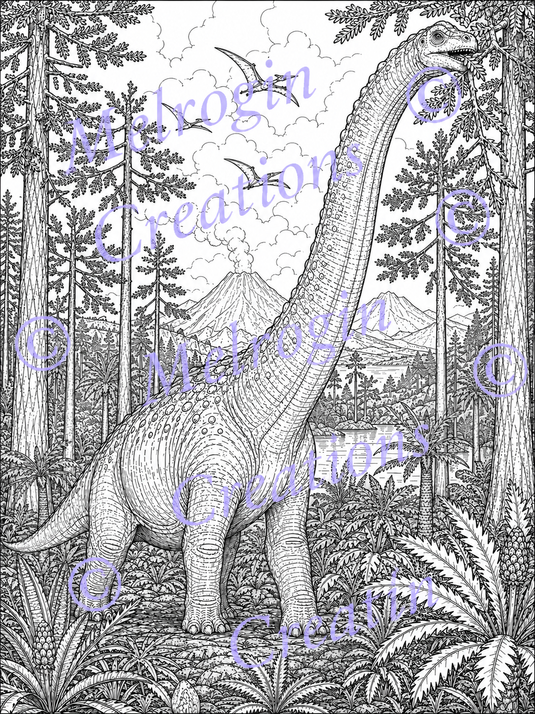 Interior preview from Enchanted Dinosaurs Volume 1
